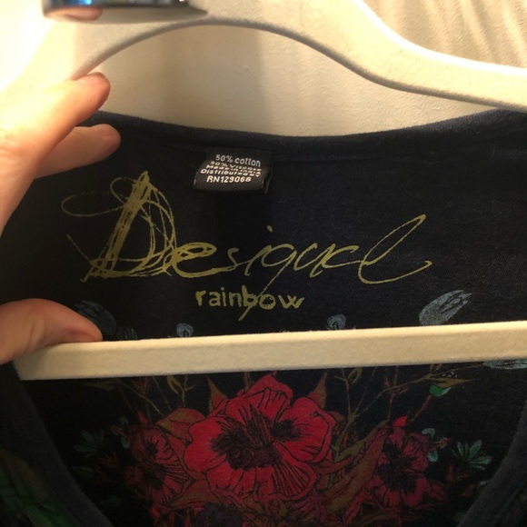 Desigual rainbow print dress. - Picture 3 of 6